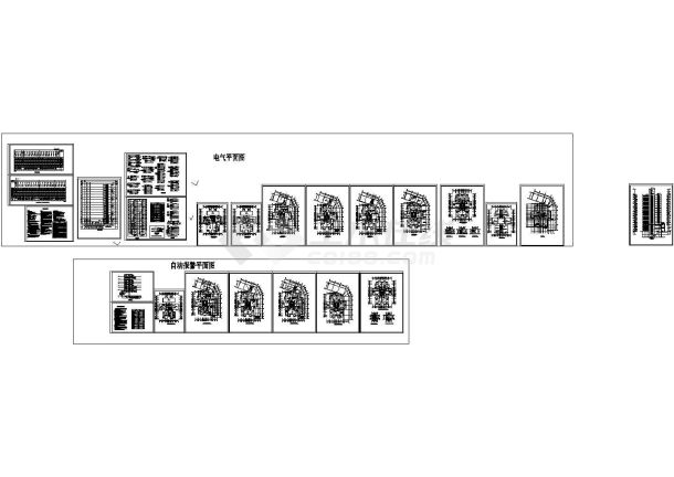 办公楼设计_某18层综合办公楼全套电气cad施工设计图纸（含 配电箱接线图）-图一