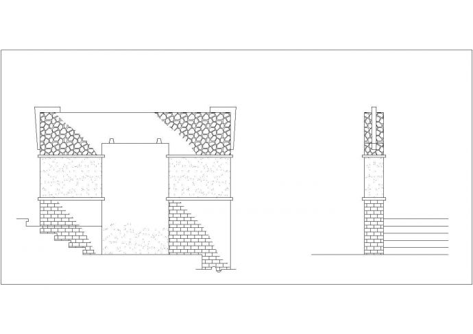 某景观工程挡土墙规划设计cad施工详图_图1