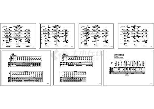 某小区十五层住宅高低压配电系统设计cad图，共七张-图二