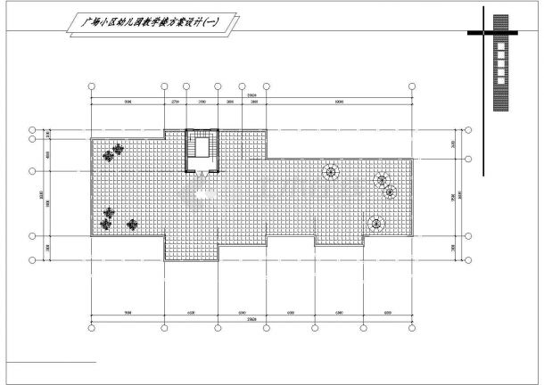 广州市某私立幼儿园920平米2层框混结构教学综合楼建筑设计CAD图纸-图二