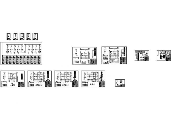 某配电工程10台XGN15-12型高压开关柜设计cad全套电气原理图（标注详细）_图1