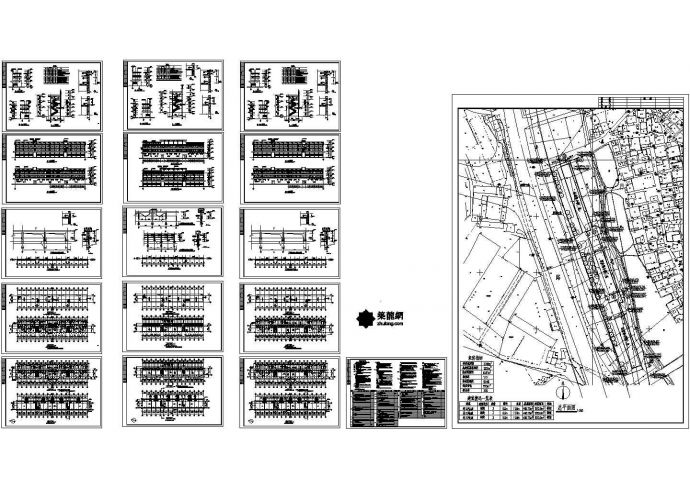 广东某乡村综合楼建筑图，17张图纸。_图1