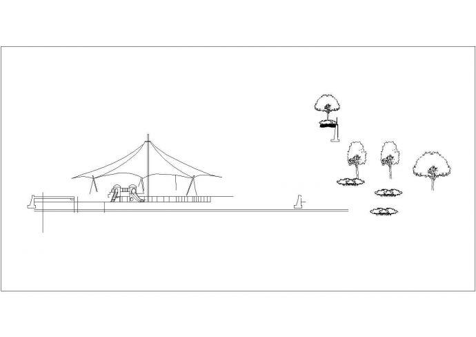 某旅游区景观停车场规划设计cad施工详图_图1