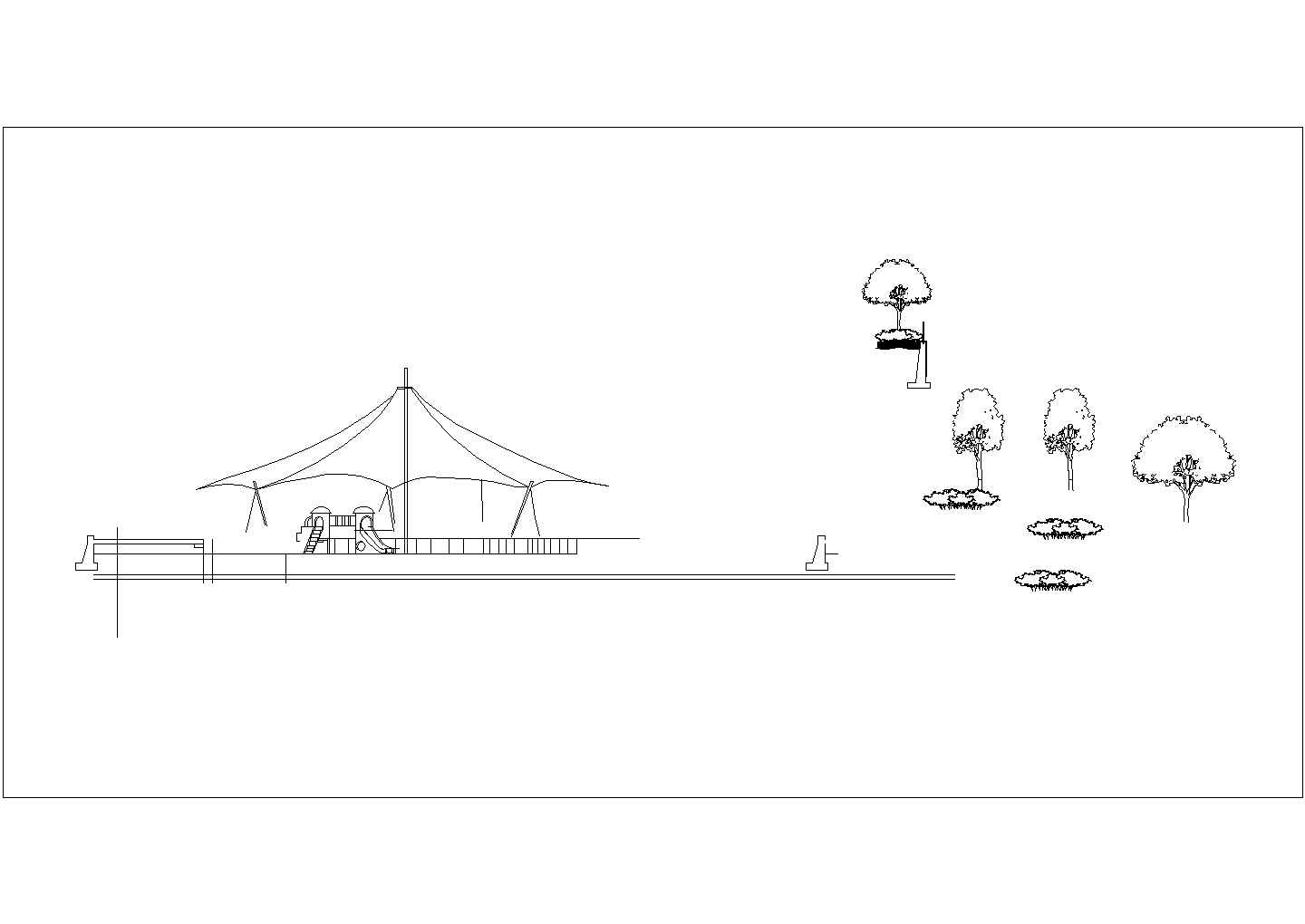 某旅游区景观停车场规划设计cad施工详图