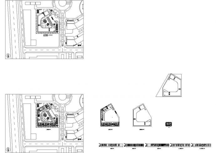 二层六班幼儿园建筑施工cad图(含总平面图，共十一张)_图1