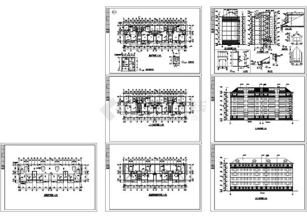某六层框架结构住宅楼设计cad全套建施图纸（甲级院设计）-图一