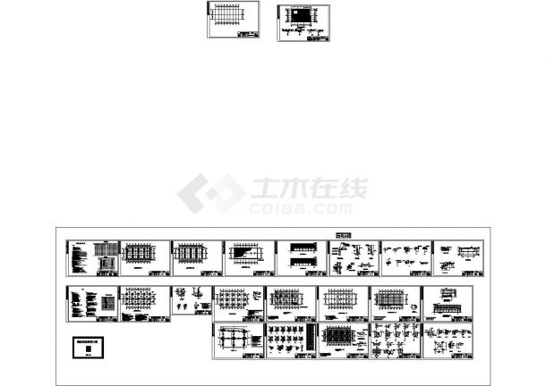 某地区鞋城建筑结构设计施工图-图一