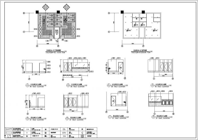 龙井市精装修楼盘卫生间装修大样设计CAD图纸_图1