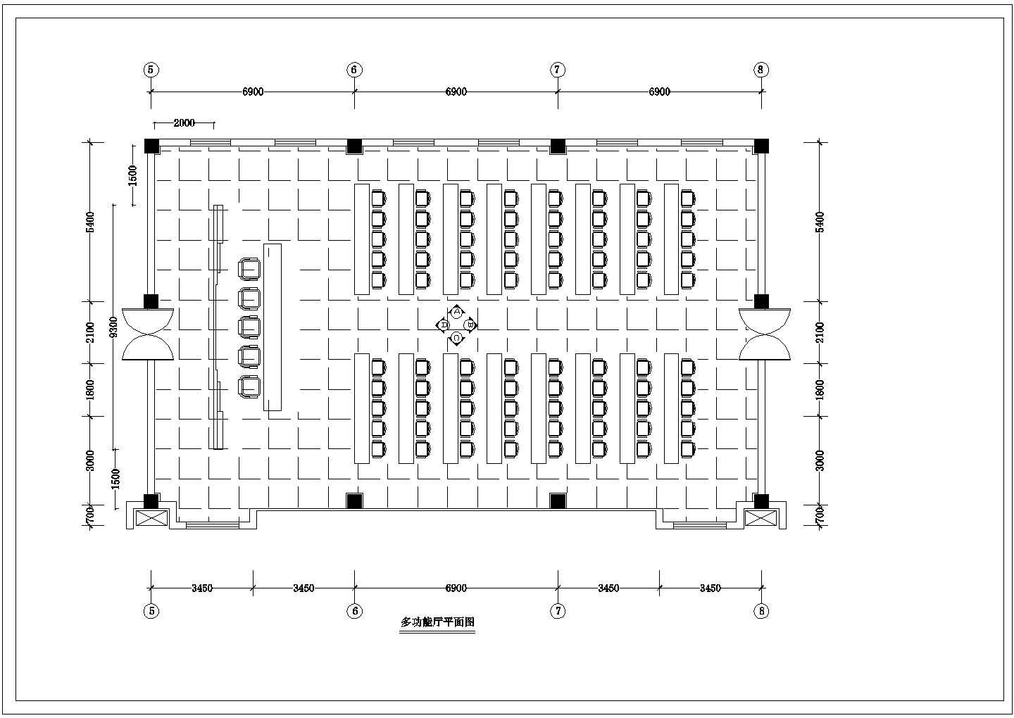 兴化市市区某银行办公大楼全套装修设计CAD图纸