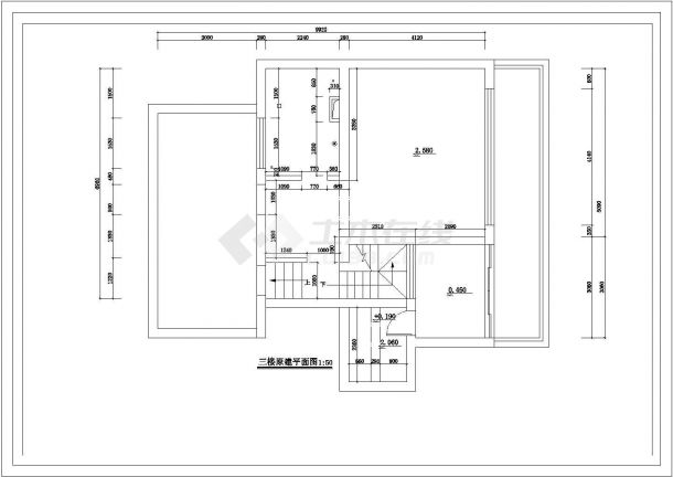 安徽省某市郊区高档别墅装修全套施工设计CAD图纸-图二