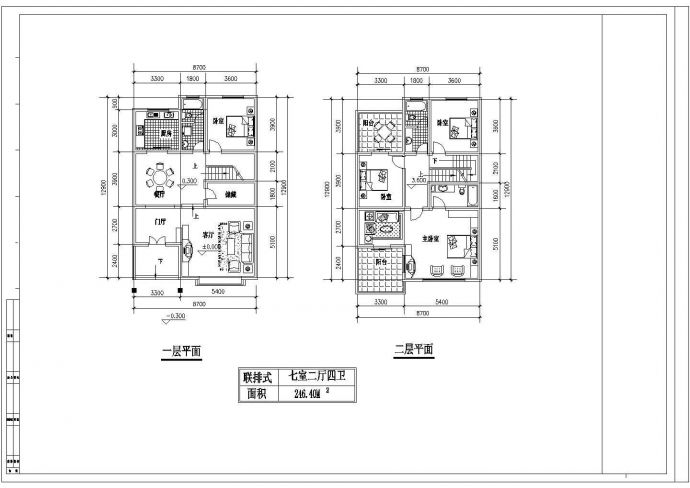苏州某开发区几套经典户型别墅全套设计方案图_图1