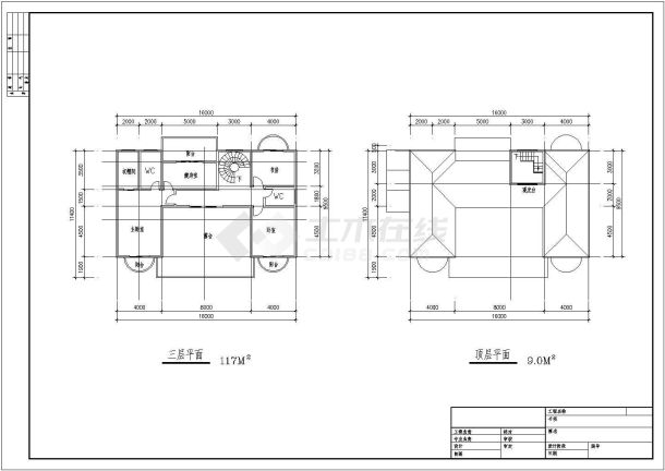 大型楼盘户型别墅楼全套建筑施工设计cad图纸-图一