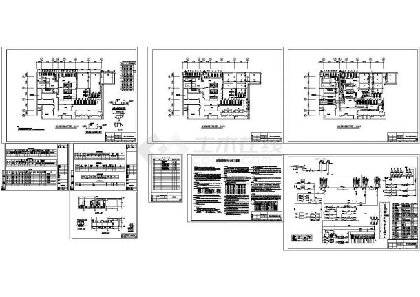 某空调机房全套cad设计施工图（含施工设计说明，平面布置图）-图一