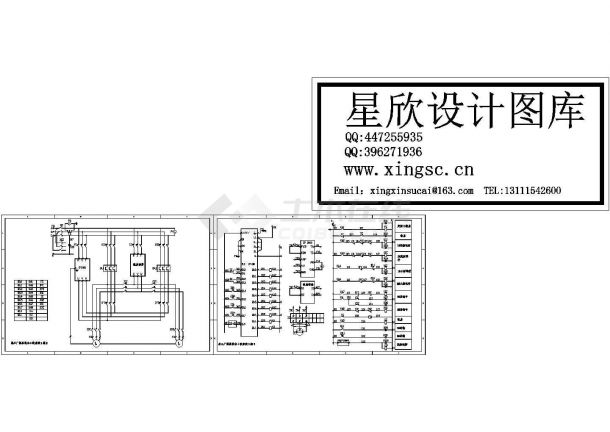 西安市某工厂恒压供水＋软启动系统设计CAD施工图-图二