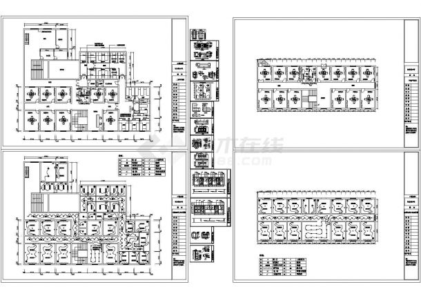 某地区棋牌足浴会所建筑设计CAD全套图纸-图一