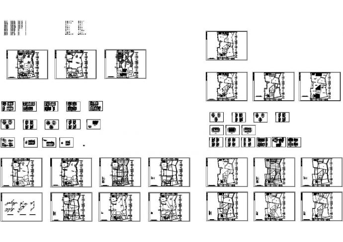 苹果社区13号楼装饰施工CAD全套图纸_图1