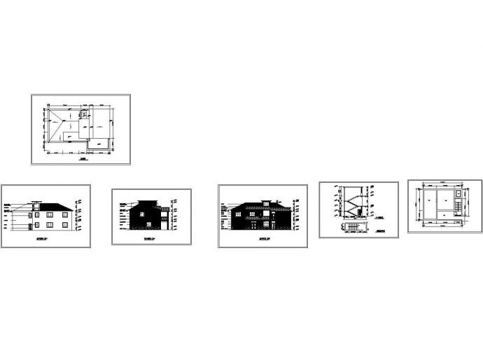 某地农村住宅旧房改造建筑设计施工CAD全套图纸_图1