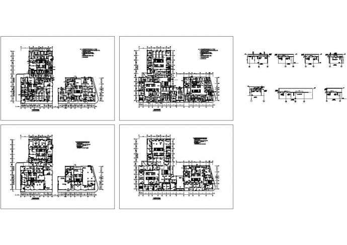 某地商住公寓中央全套空调系统cad施工设计图_图1