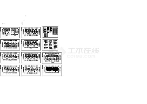 泗阳多层住宅楼电气系统设计施工cad图纸，共十二张-图一