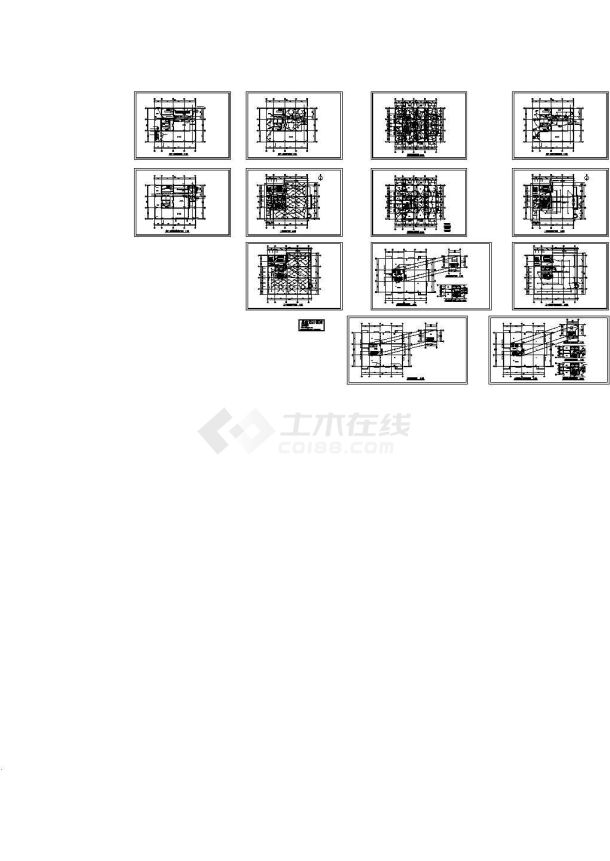 底商高层住宅楼强弱电系统设计施工cad图纸，共十三张-图二