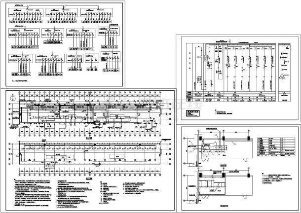 厂房设计_深圳福田区某大型工业厂房电气系统设计CAD施工图-图一