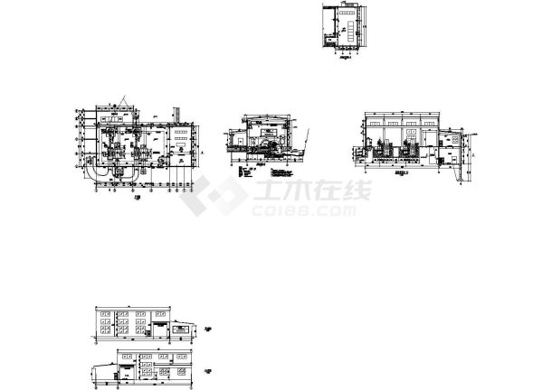 厂房设计_四川某小型水电站厂房设计cad全套建筑施工图纸（甲级院设计）-图一