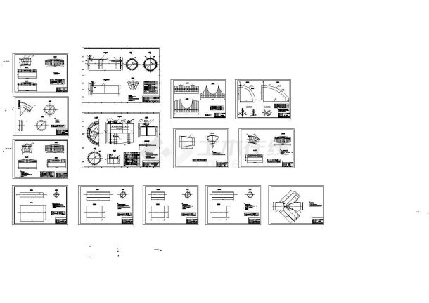 某水电站压力钢管技术施工cad设计全套建筑图纸（甲级院设计，14张图）-图一