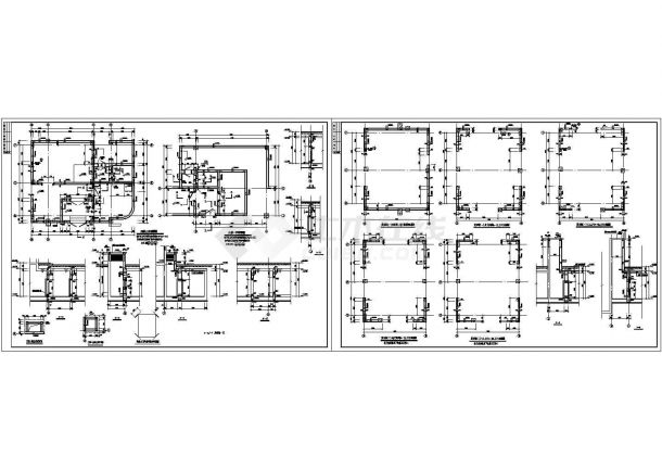 某地全套15层住宅楼框架剪力墙cad施工工程图纸（含地下室结构图）-图二