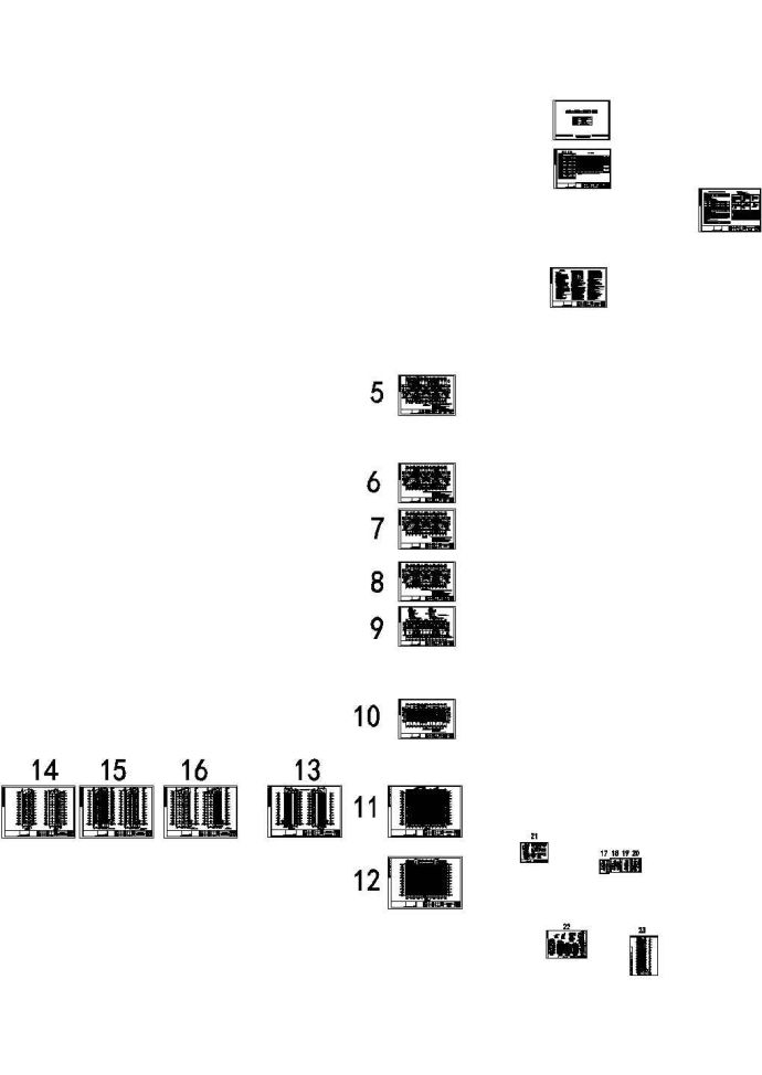 5871平方10层住宅楼建筑设计cad图（含施工组织设计及工程量清单报价）_图1