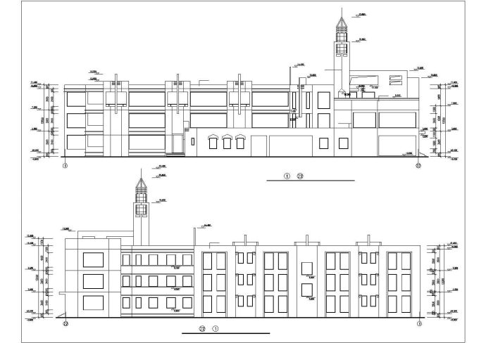 东营市某实验学校3层砖混结构教学楼全套建筑设计CAD图纸_图1