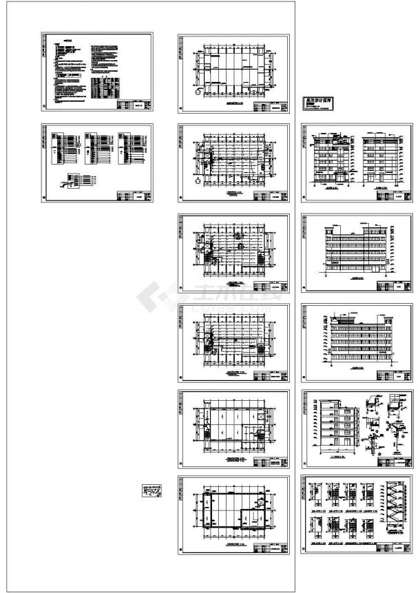 厂房设计_漳州市某轴承厂房电气系统设计CAD施工图-图一