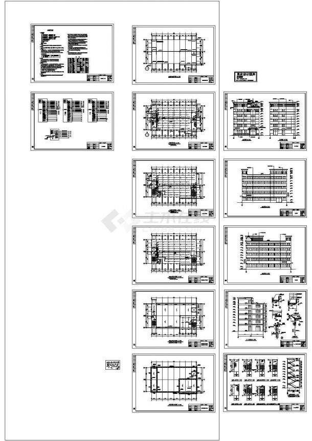厂房设计_漳州市某轴承厂房电气系统设计CAD施工图-图二