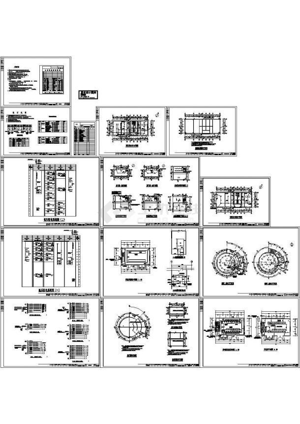 北京某科研楼一曾设专用变电所电气系统设计CAD施工图-图二