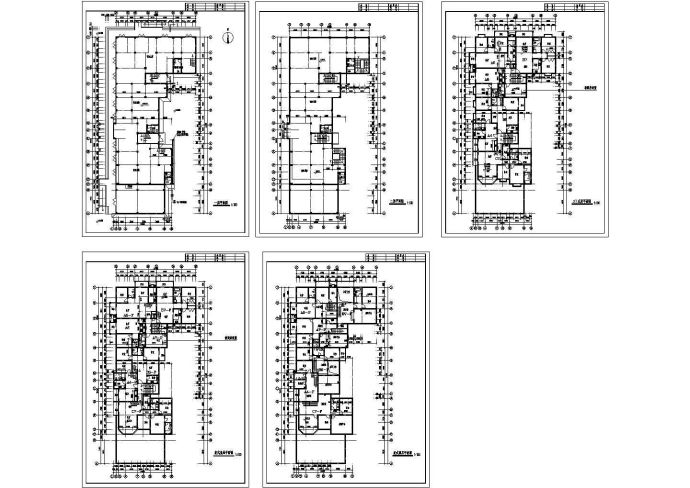 某多层砖混结构住宅楼设计cad建筑平面方案图纸（甲级院设计）_图1