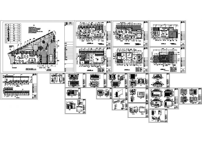 大型别墅二层住宅全套装修cad设计施工图_图1
