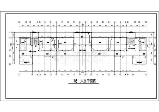 南京市某大学7层框架结构教学楼全套建筑设计CAD图纸-图一