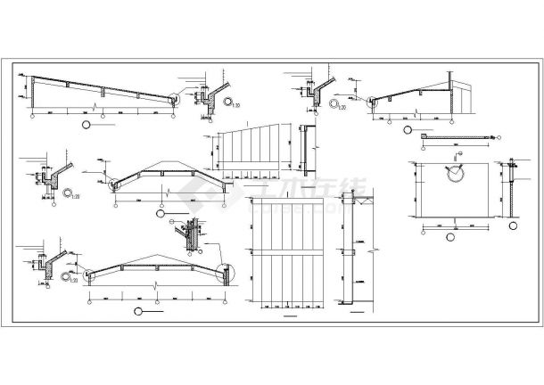 西安音乐学院6400平米4层框混结构艺术教学楼建筑设计CAD图纸-图二