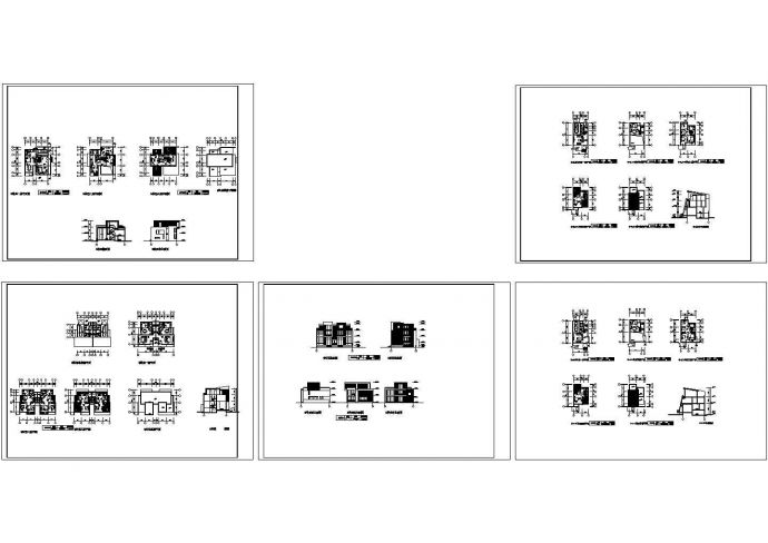 【苏州】农村某两层别墅全套建筑施工设计cad图纸_图1