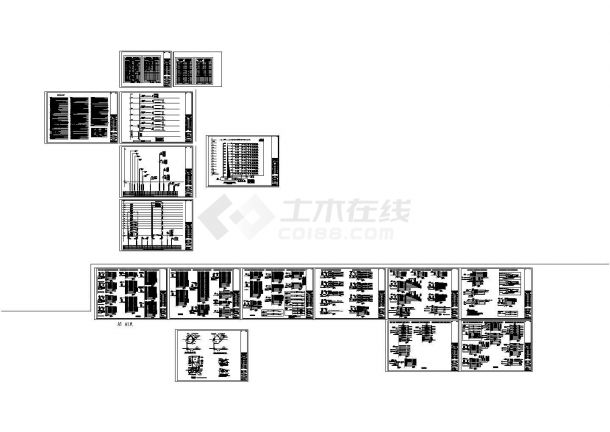 【东台】中式风格宾馆电路系统建筑施工CAD图纸-图一