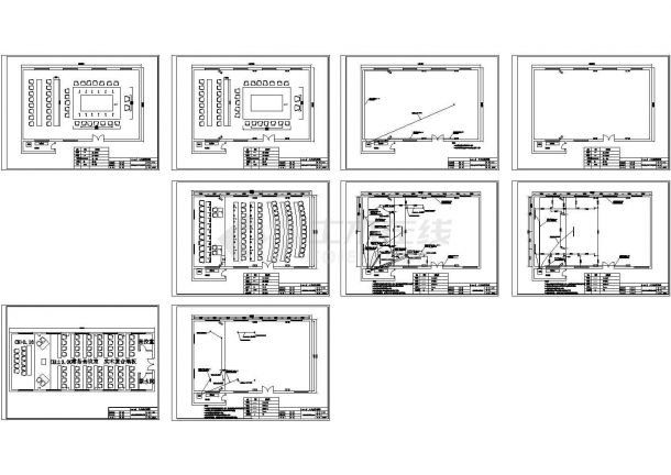 某商业公司会议室系统设计cad布置图（甲级院设计）-图二