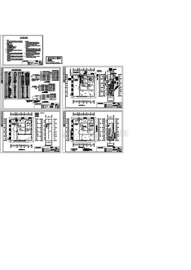 佛山市某实验中学学生食堂锅炉房电气设计CAD施工图-图二