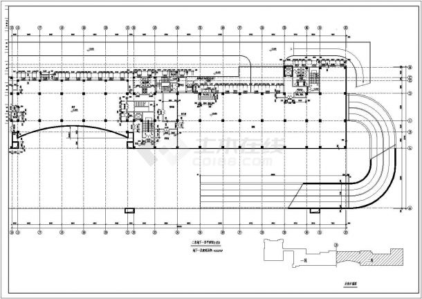 多层商业楼全套建筑设计施工图-图二