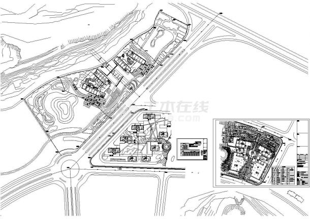 北京顺义区某科技景观照明系统设计CAD施工图-图一