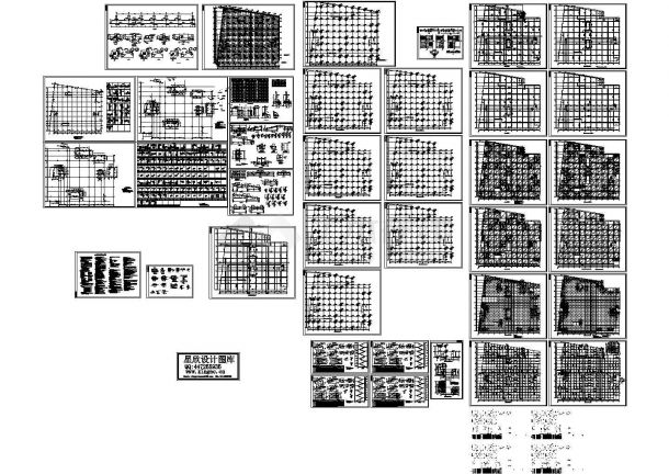 现浇空心楼板高层全套结构施工图-图一