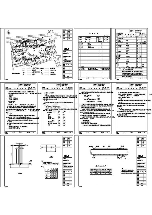 某地区大型庭院燃气管道系统布置设计施工CAD图纸-图一