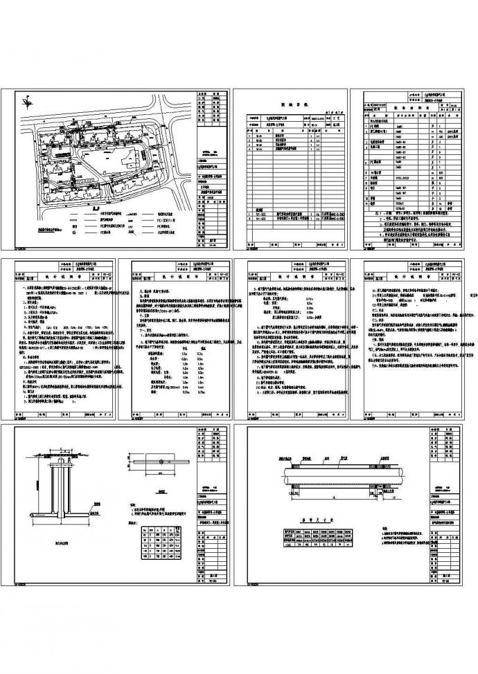 某地区大型庭院燃气管道系统布置设计施工CAD图纸_图1