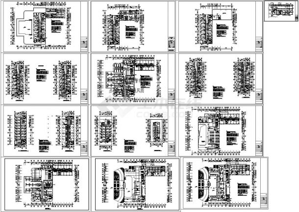 【德顺】某工商行政办公大楼VRV变频空调系统设计施工CAD图纸-图二
