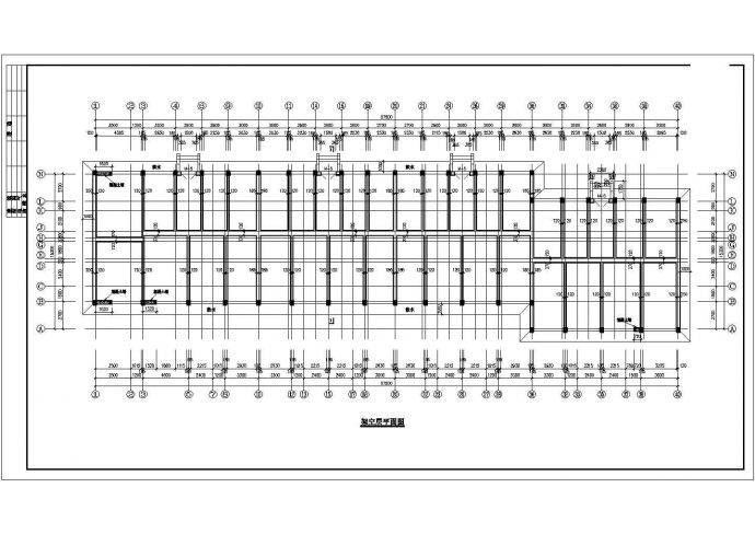 济宁市某小区五层混合结构住宅楼建筑设计CAD图纸（含车库）_图1