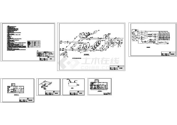 【北京】某小区燃气锅炉房改造系统设计施工CAD图纸-图一