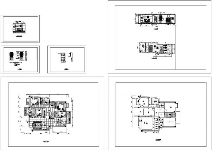 某大户型住宅室内装修cad设计平面施工图_图1